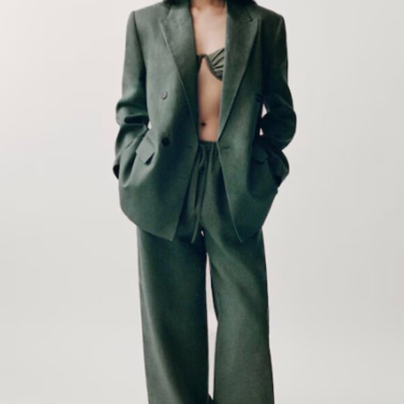 NWT  Straight Linen Blend Pants - Picture 4 of 7